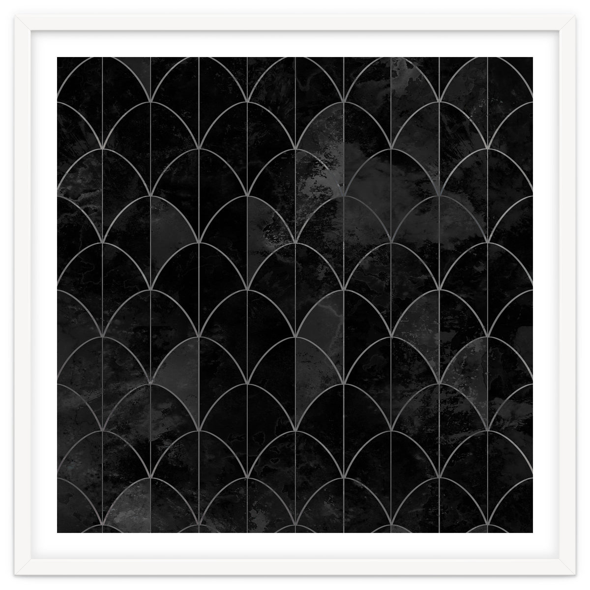 Mermaid scales. Black and white