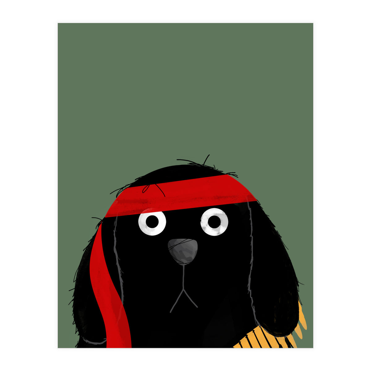 Doozal Dog Rambo (Print Only)