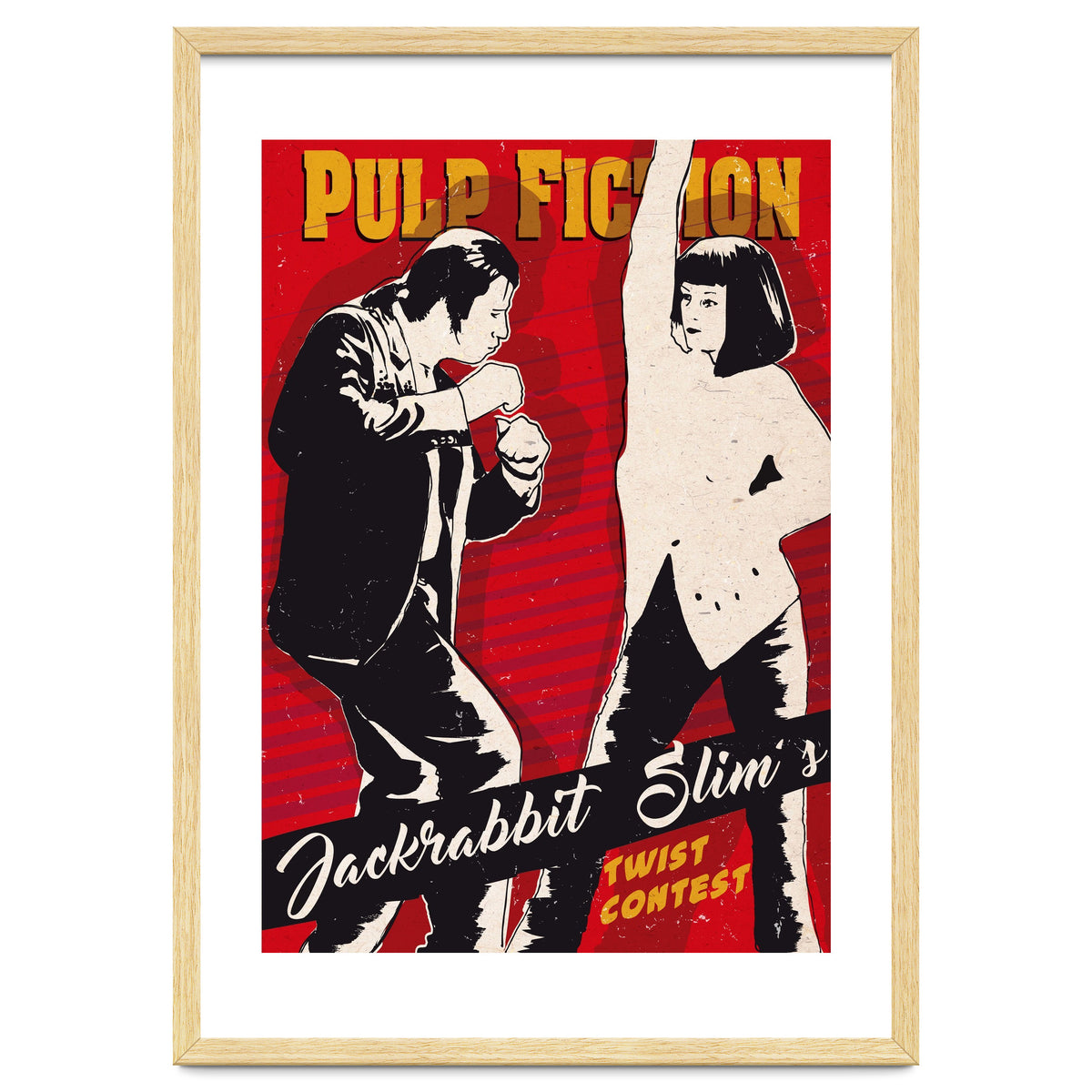 Twist dance Pulp Fiction movie poster