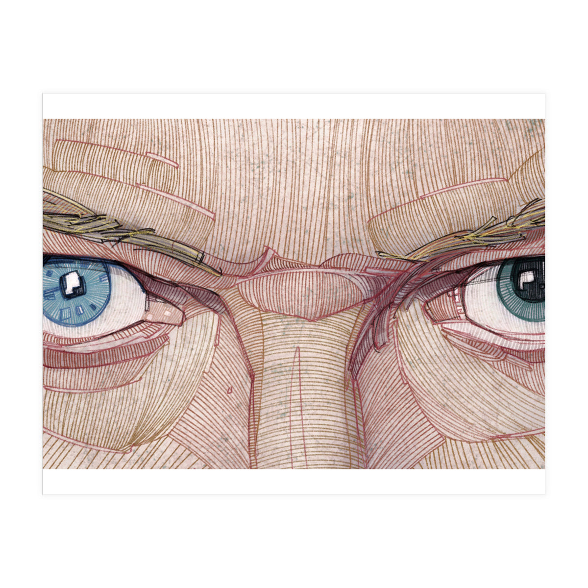 David Bowie Eyes (Print Only)