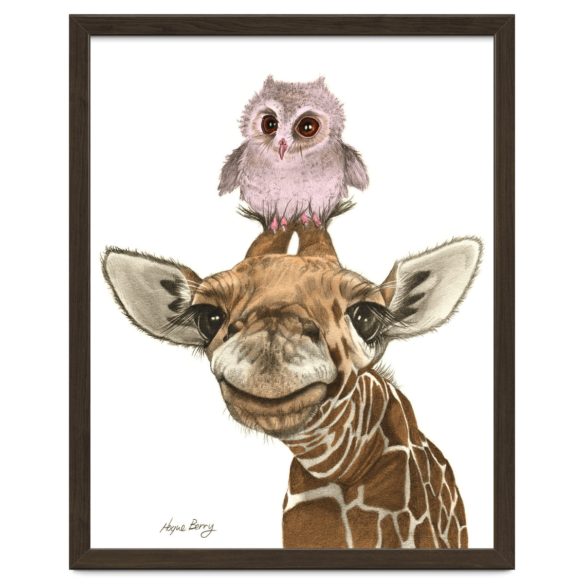 Giraffe and Owl