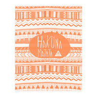 Hakuna Matata Orange Art Print  (Print Only)