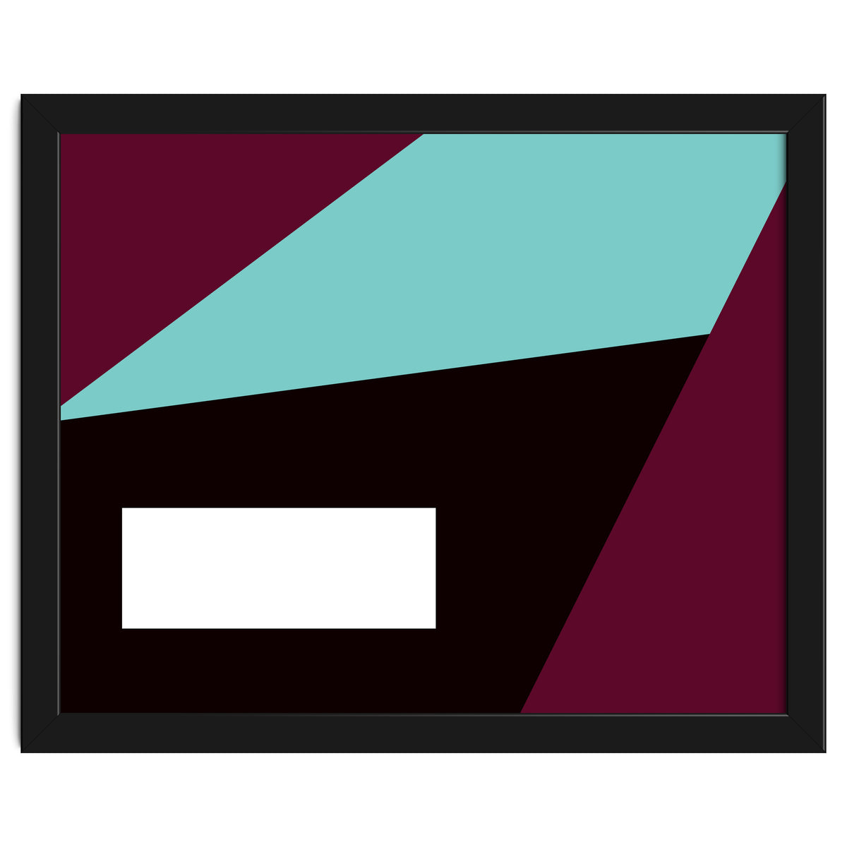 Geometric Shapes No. 84 - purple & turquoise