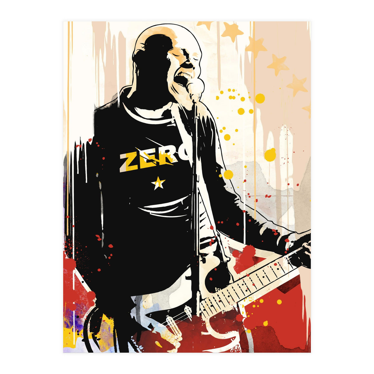 Billy Corgan pop art poster (Print Only)
