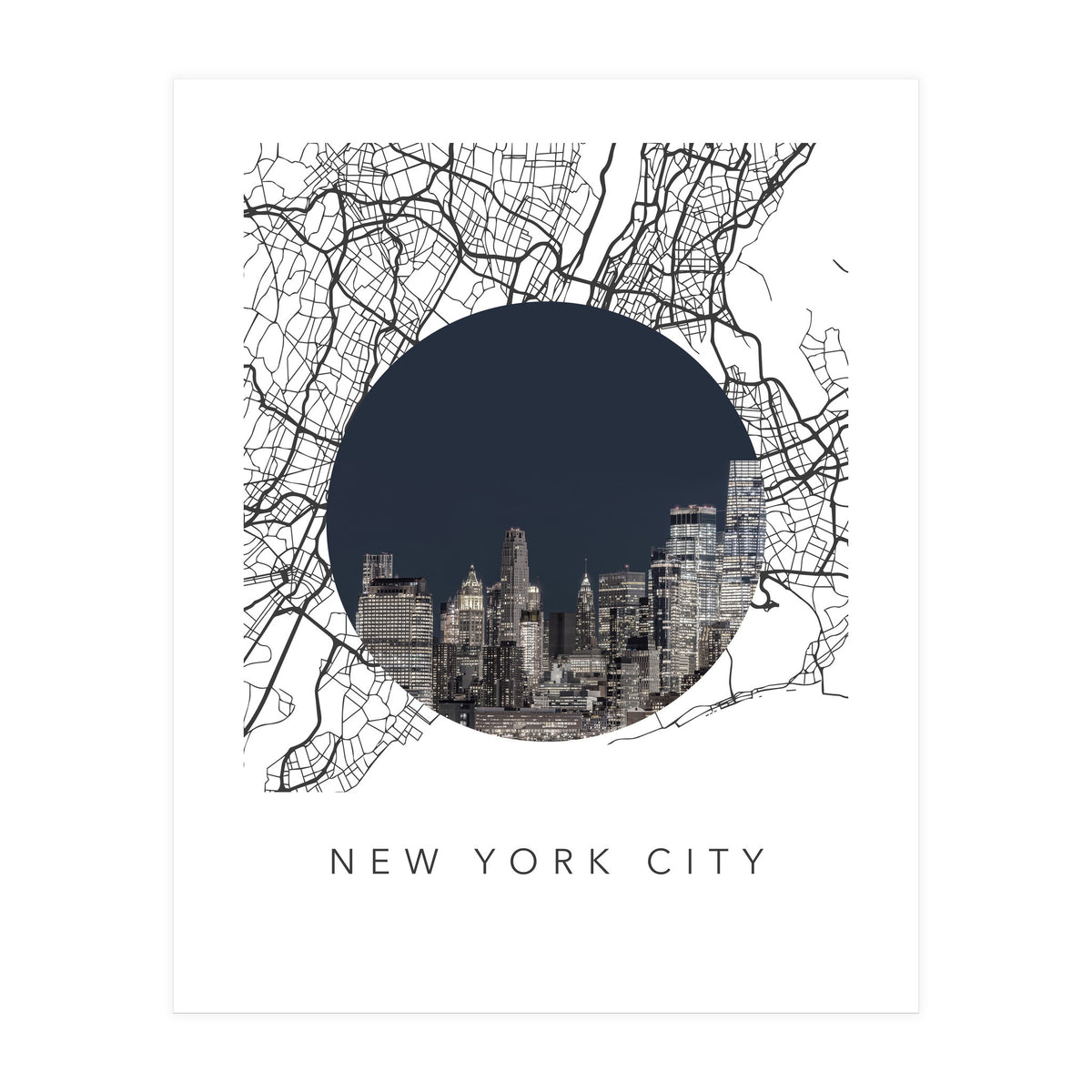 New York City Streets Collage (Print Only)