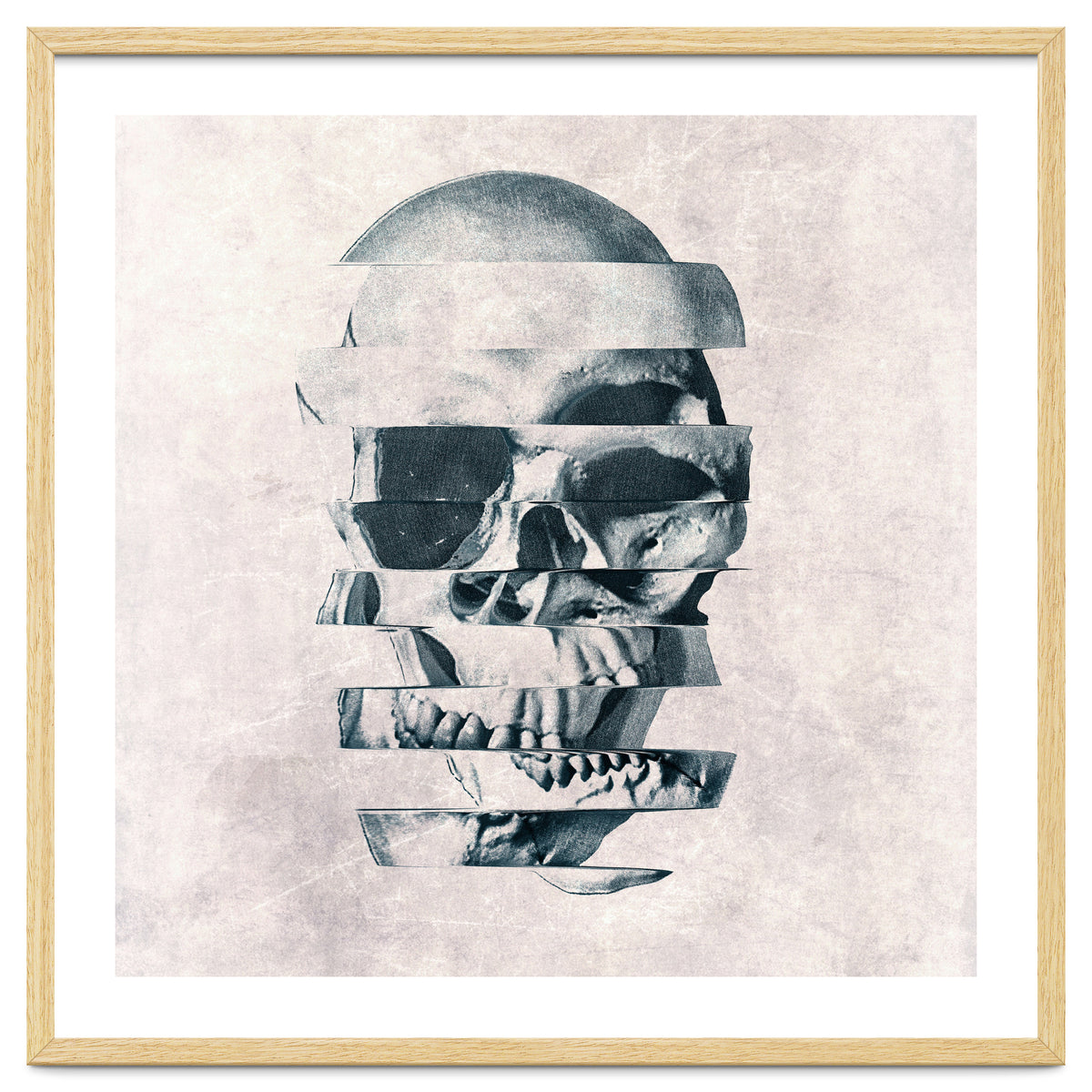 Glitch Skull Mono