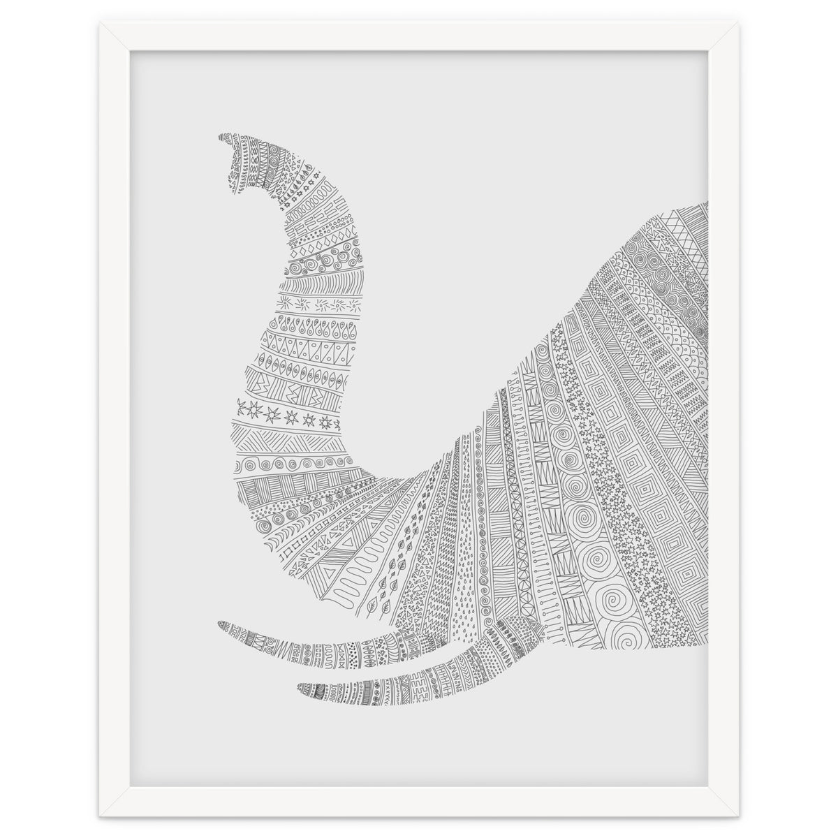 Elephant Grey Poster