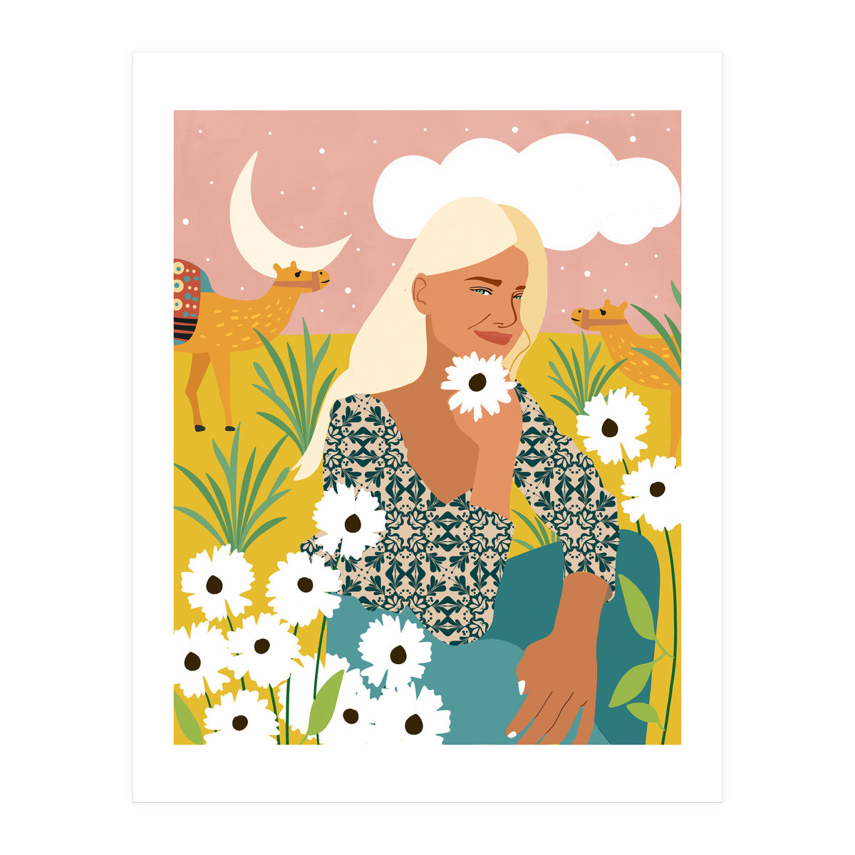 Patience & Humor Are The Two Camels That Can Take You Through Any Desert (Print Only)