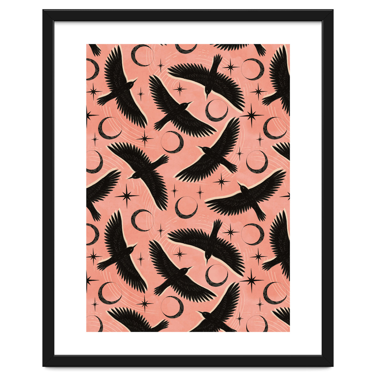 Black Birds With Moons