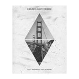 Coordinates SAN FRANCISCO Golden Gate Bridge (Print Only) thumbnail