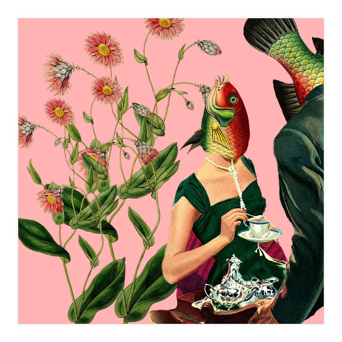 Fish Soul Mate Pink (Print Only)