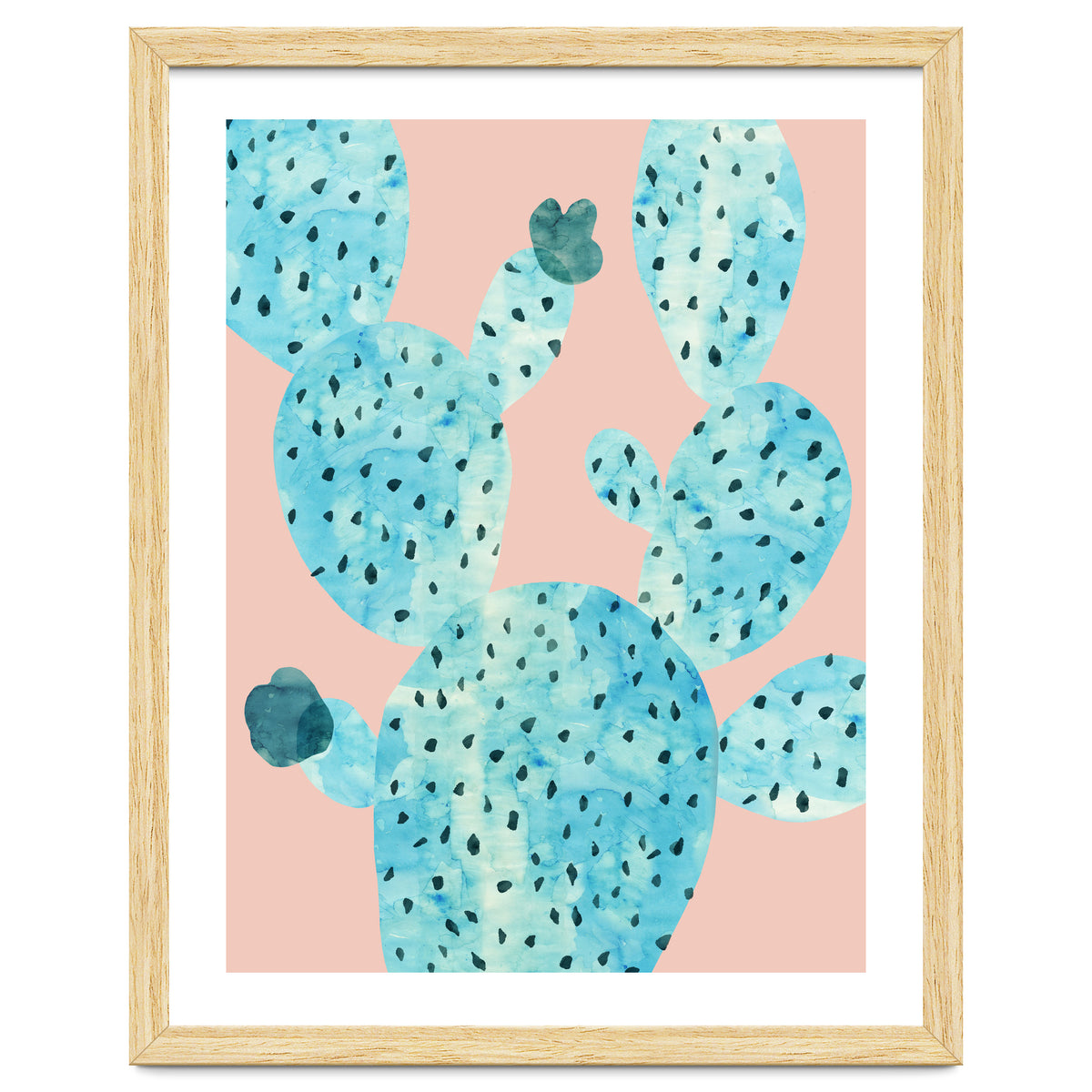 Watercolor of cacti III