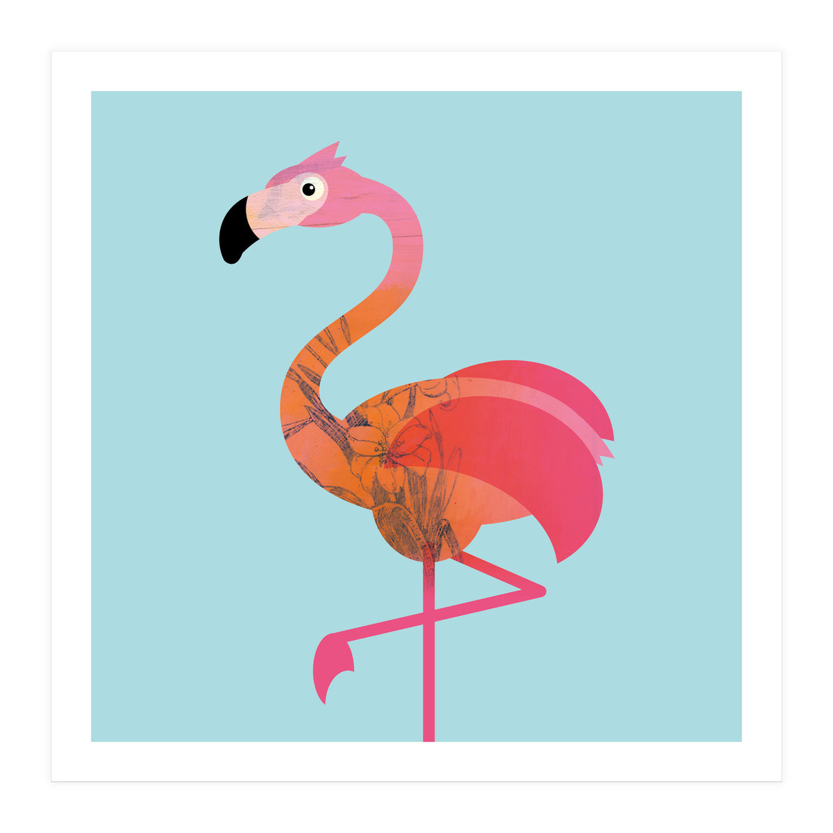Kids Room Flamingo (Print Only)