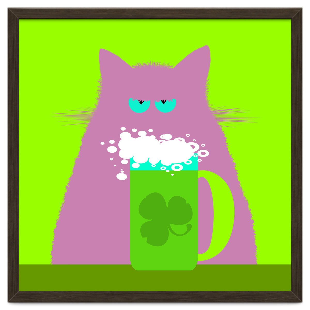 Saint Patrick's Day Lilac Cat