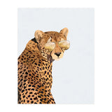 Cool Cat Cheetah Portrait with Gold Sunglasses (Print Only) thumbnail