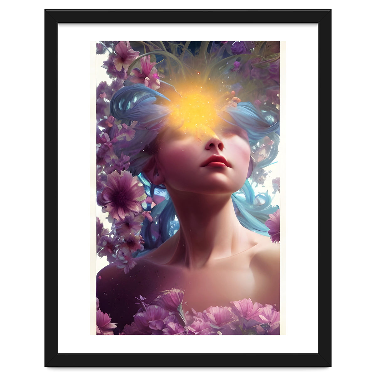 Vicky's Head In The Floral Clouds