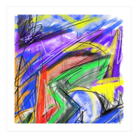 Paths Of Colors And Traces (Print Only)