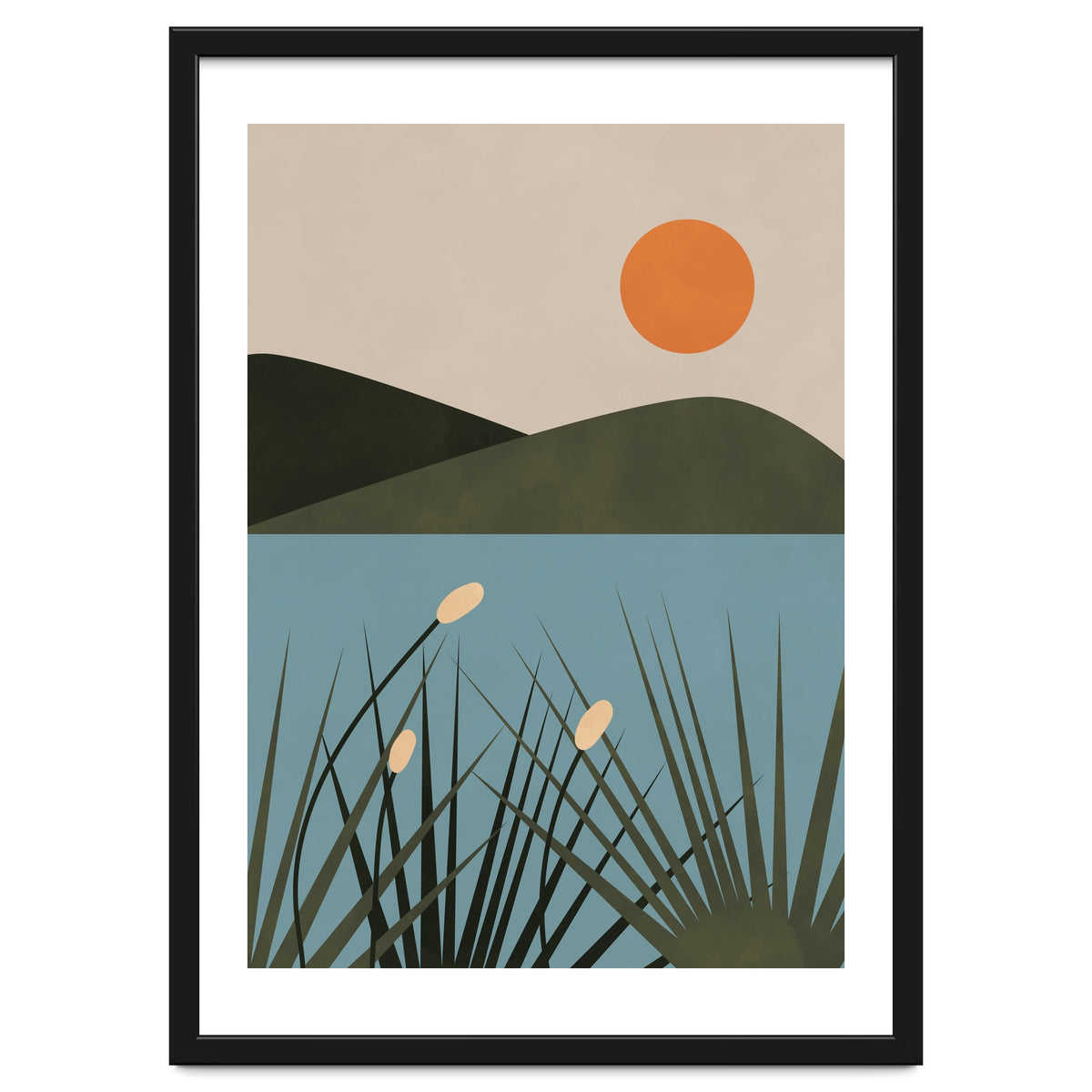 Mountain Lake Sun Boho