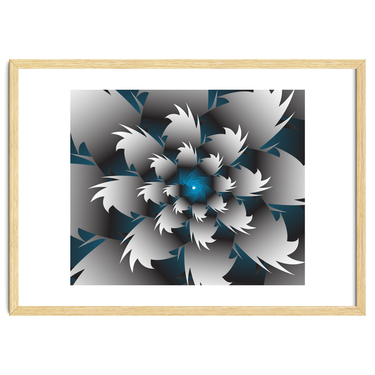 Seamless Blue 3D Floral
