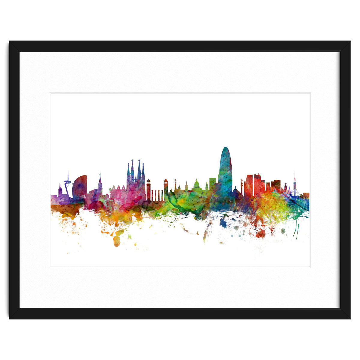 Barcelona Spain Skyline