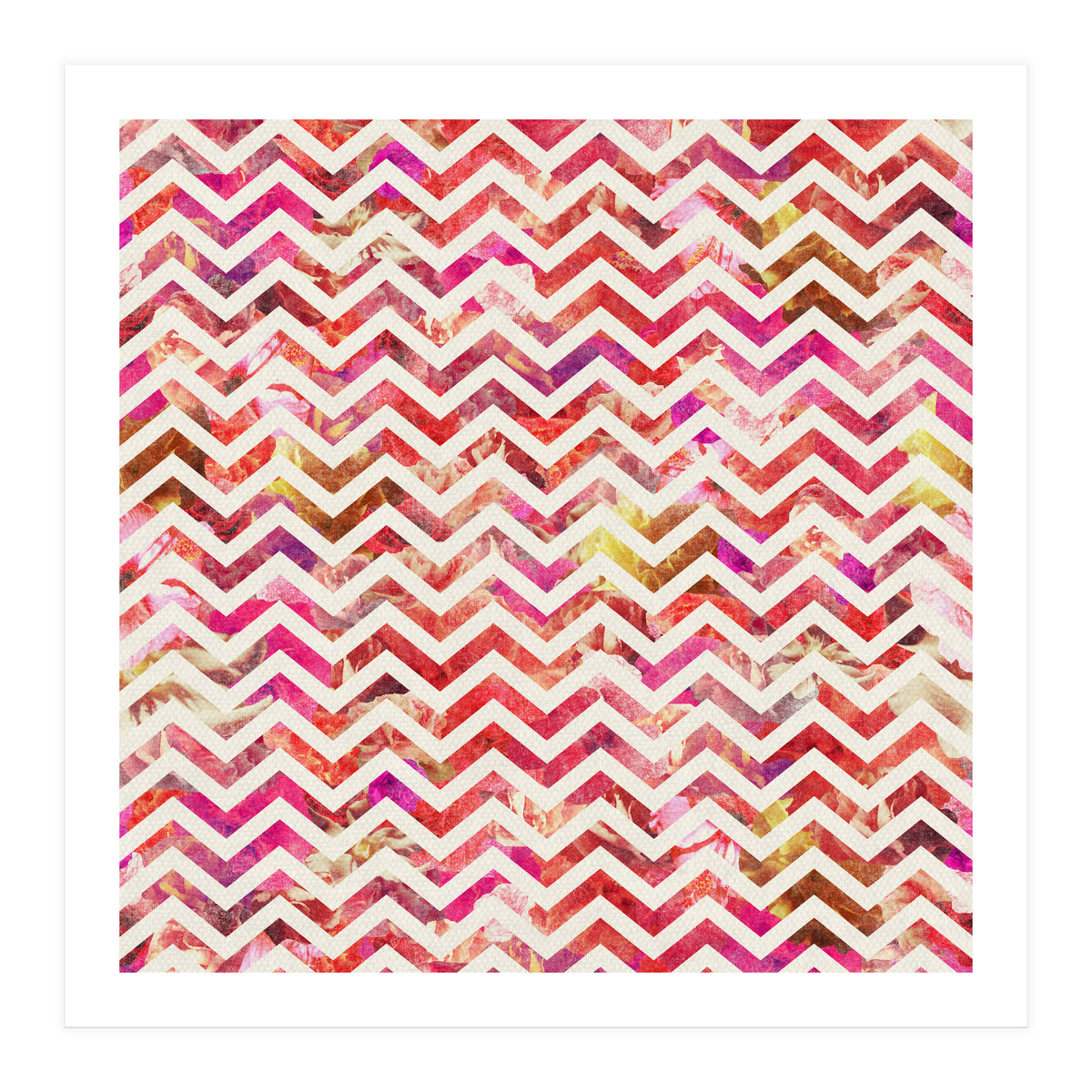 Floral Chevron (Print Only)
