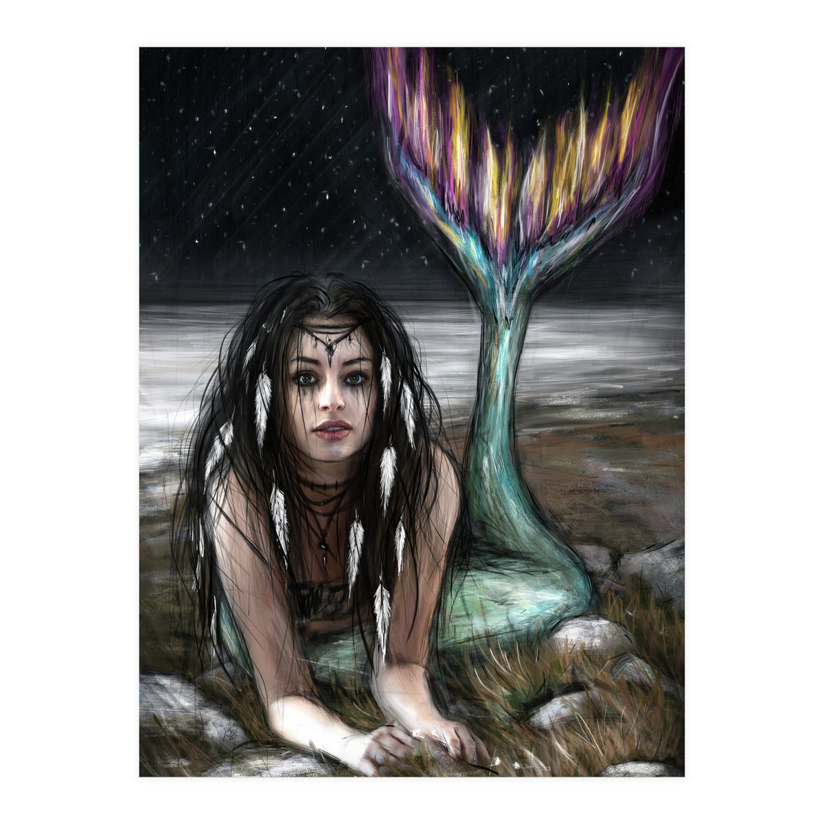 Starlight Mermaid (Print Only)
