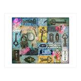 Vintage Key Collage (Print Only) thumbnail