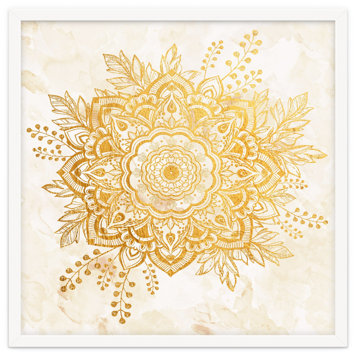 Queen Starring of Mandala-Gold Sunflower II