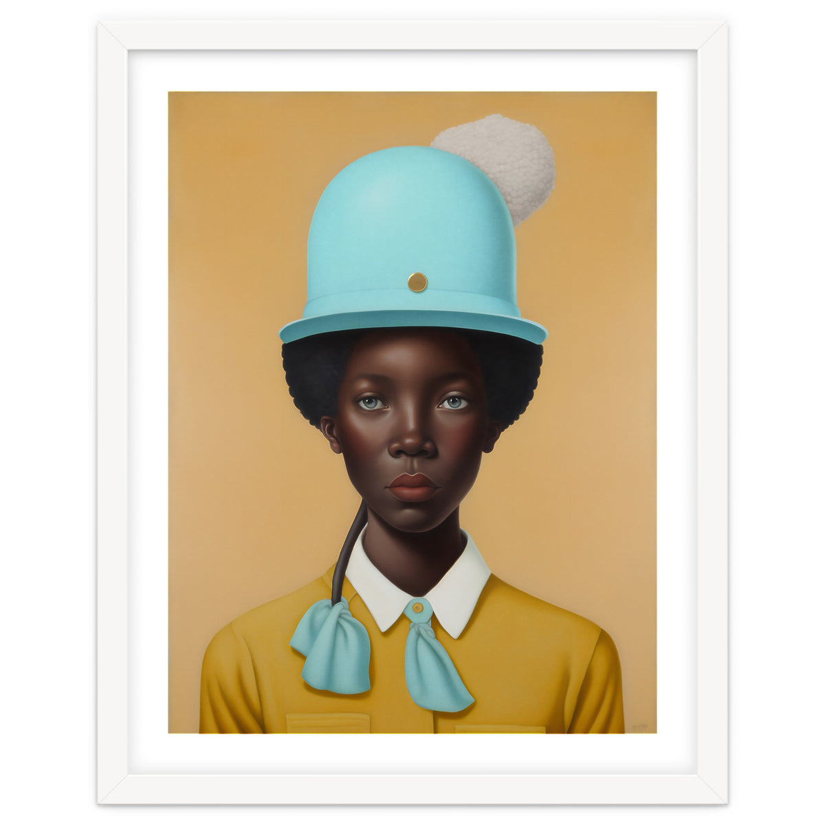 Girl in Hat Portrait Painting