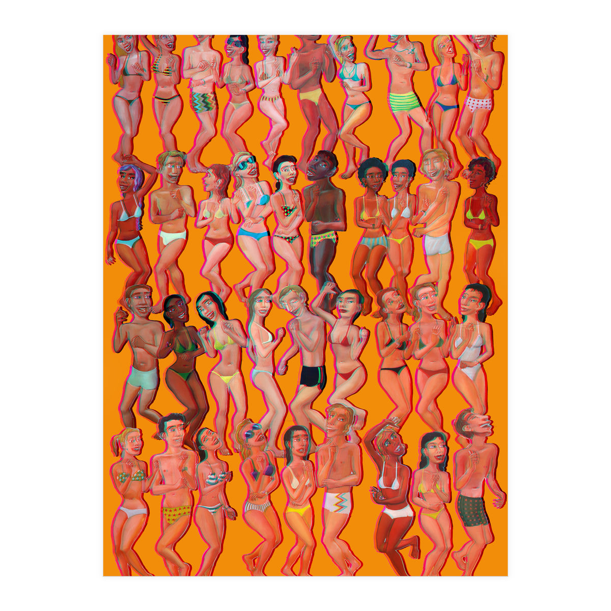 Bailando En La Playa 3d (Print Only)