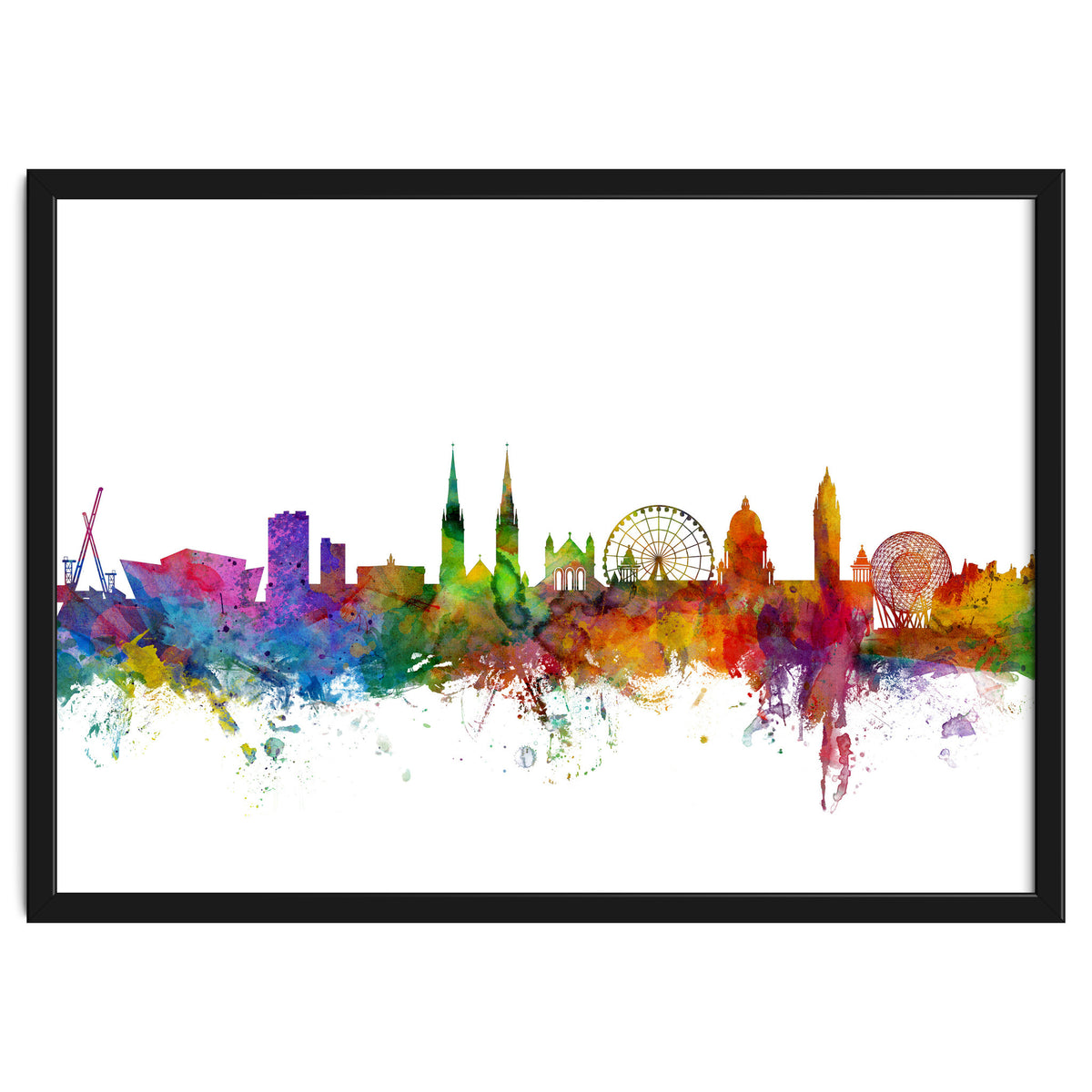 Belfast Northern Ireland Skyline