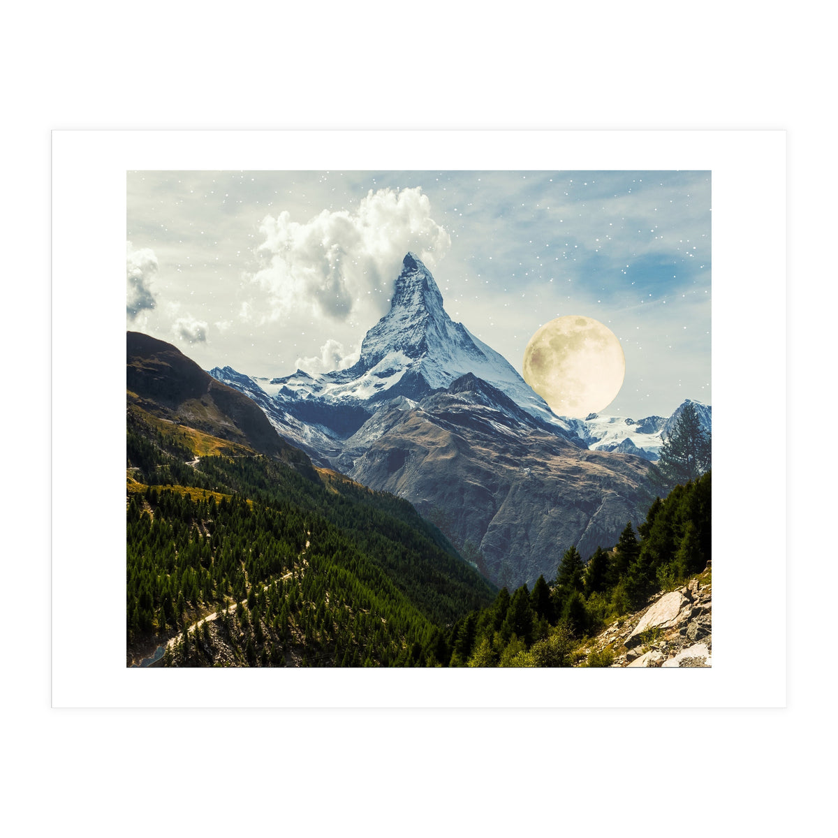 Wander trip sets the Moon (Print Only)