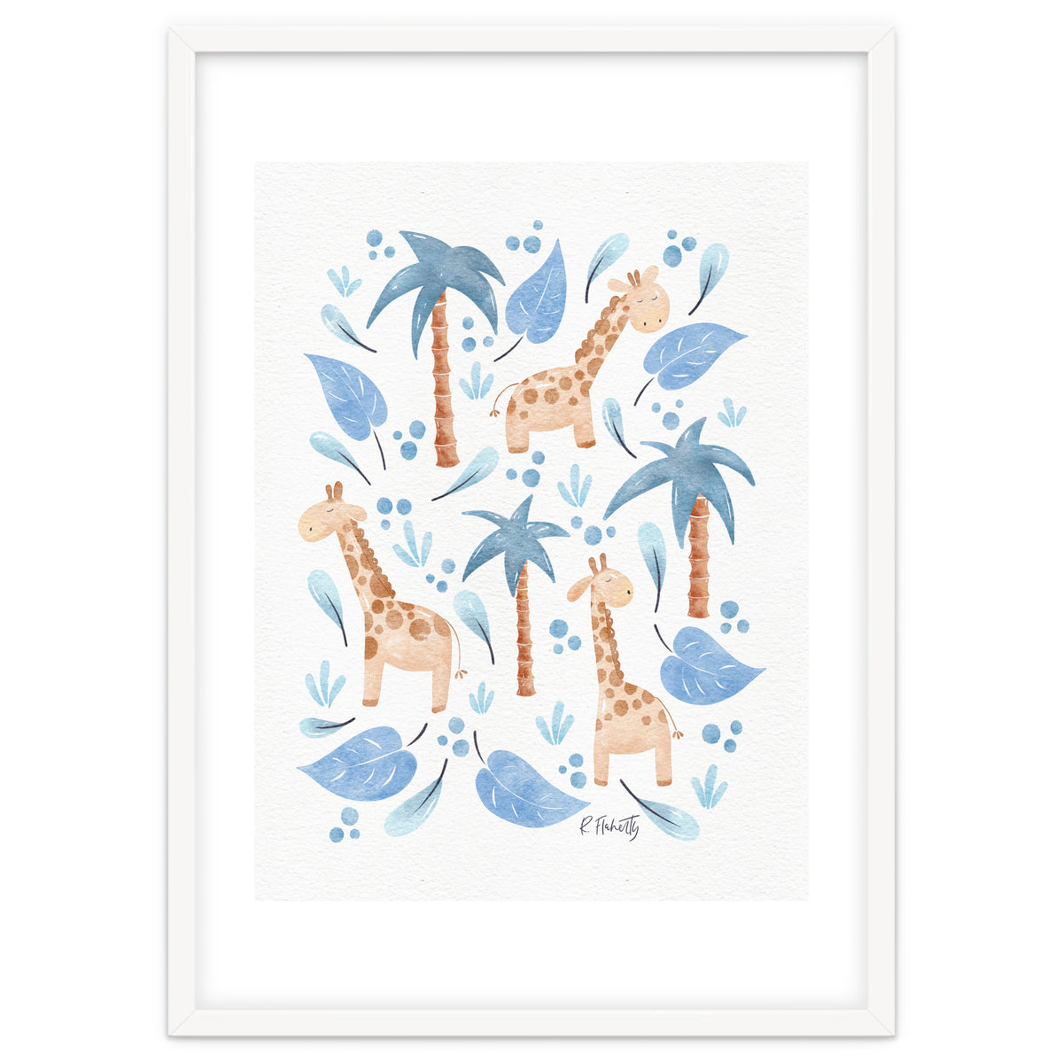 Jungle Giraffes | Blue
