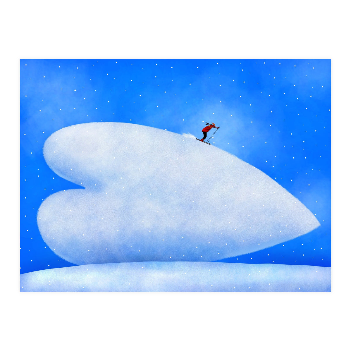 Love Of Skiing (Print Only)