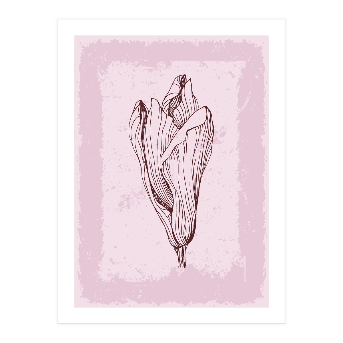 Magnolia Neutral Abstract Botanical (Print Only)
