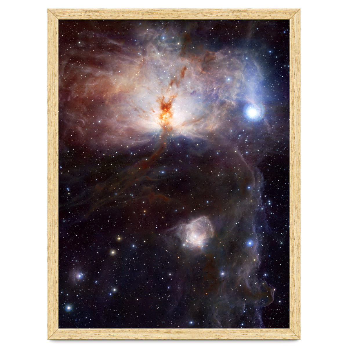 The Hidden Fires of the Flame Nebula