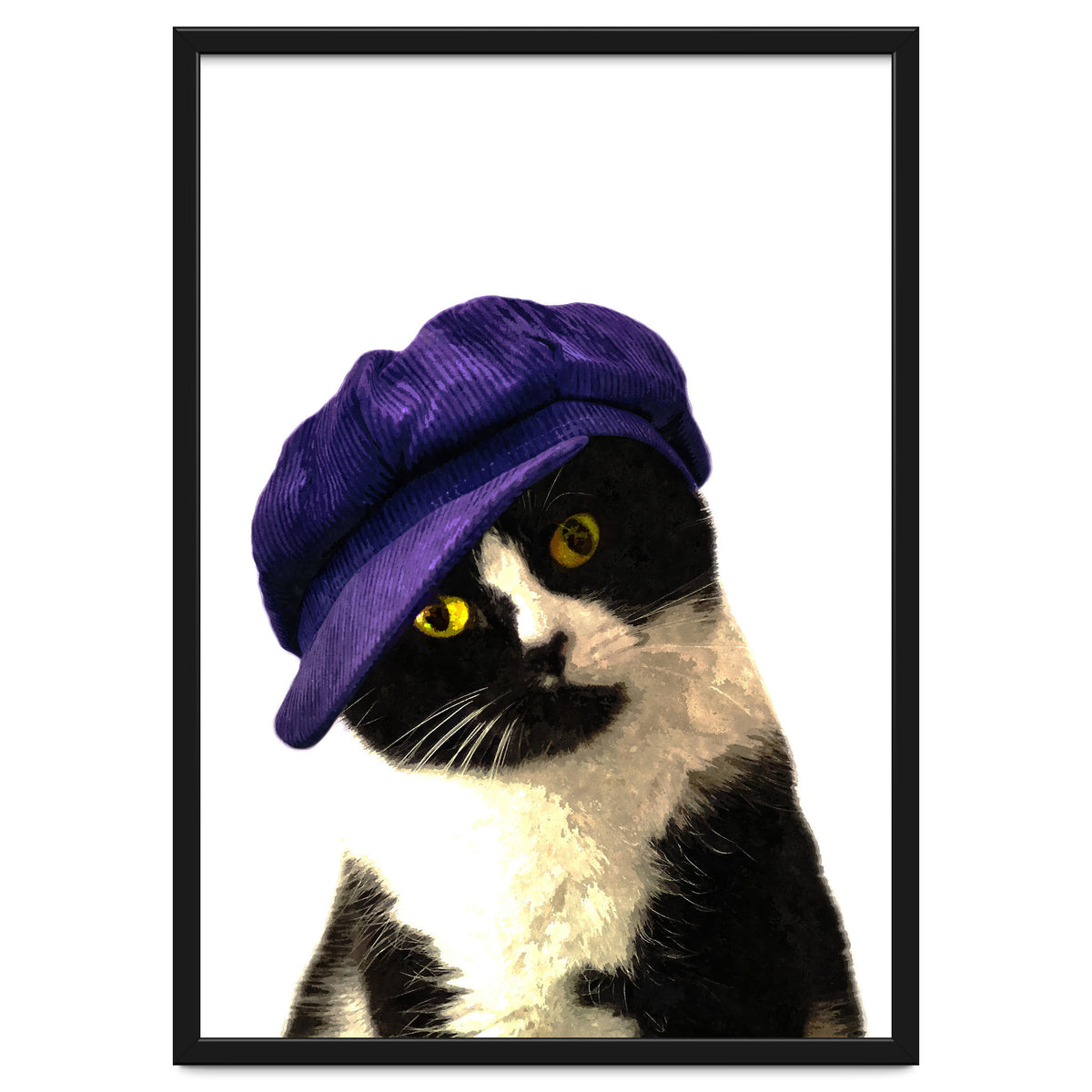Cat Blue Hat