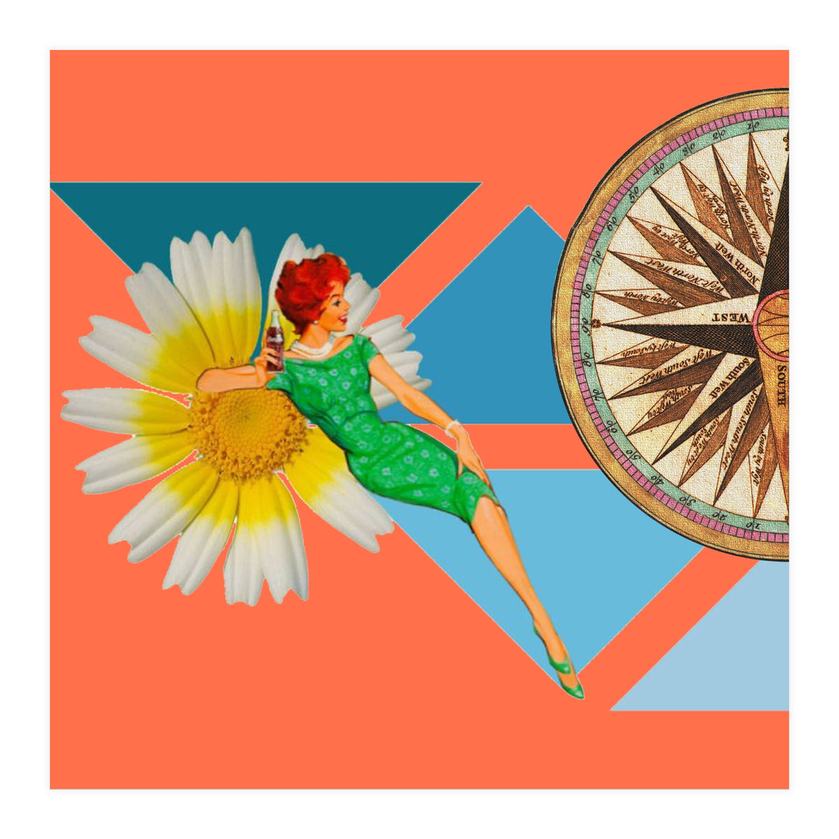 Daisy Orange (Print Only)