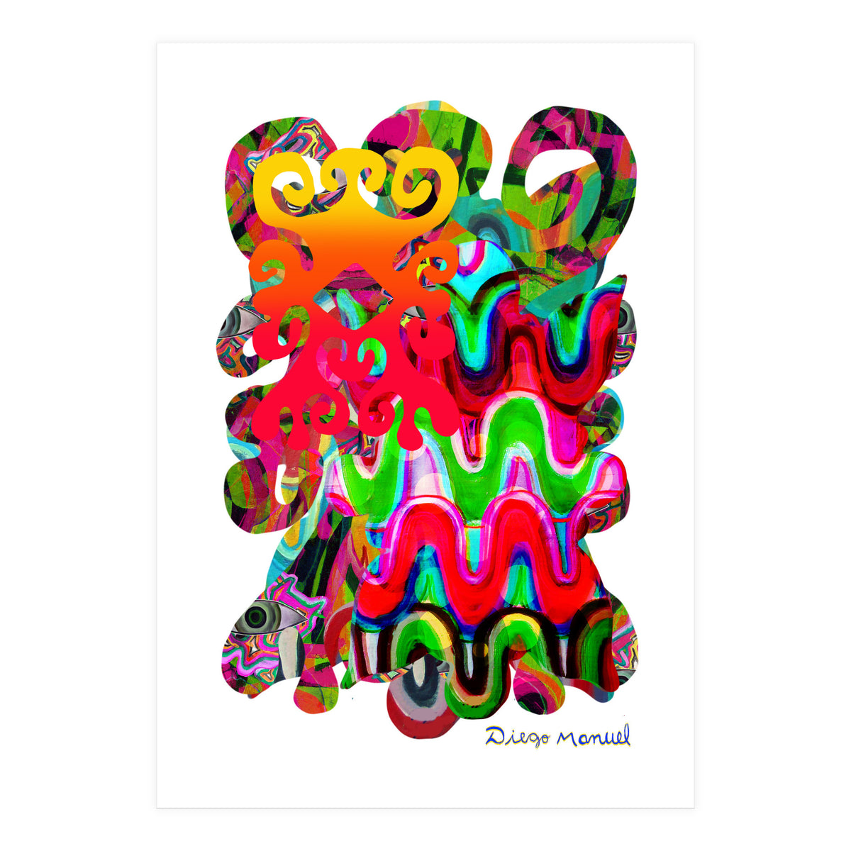 Pop Abstract Asimetrico 1 Copia (Print Only)