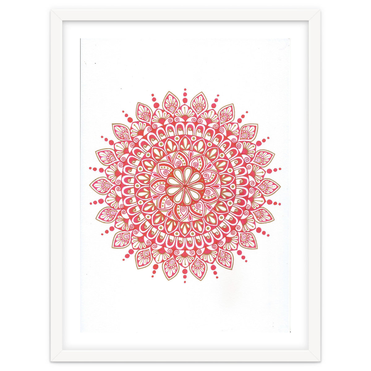 Red & Gold Mandala 2