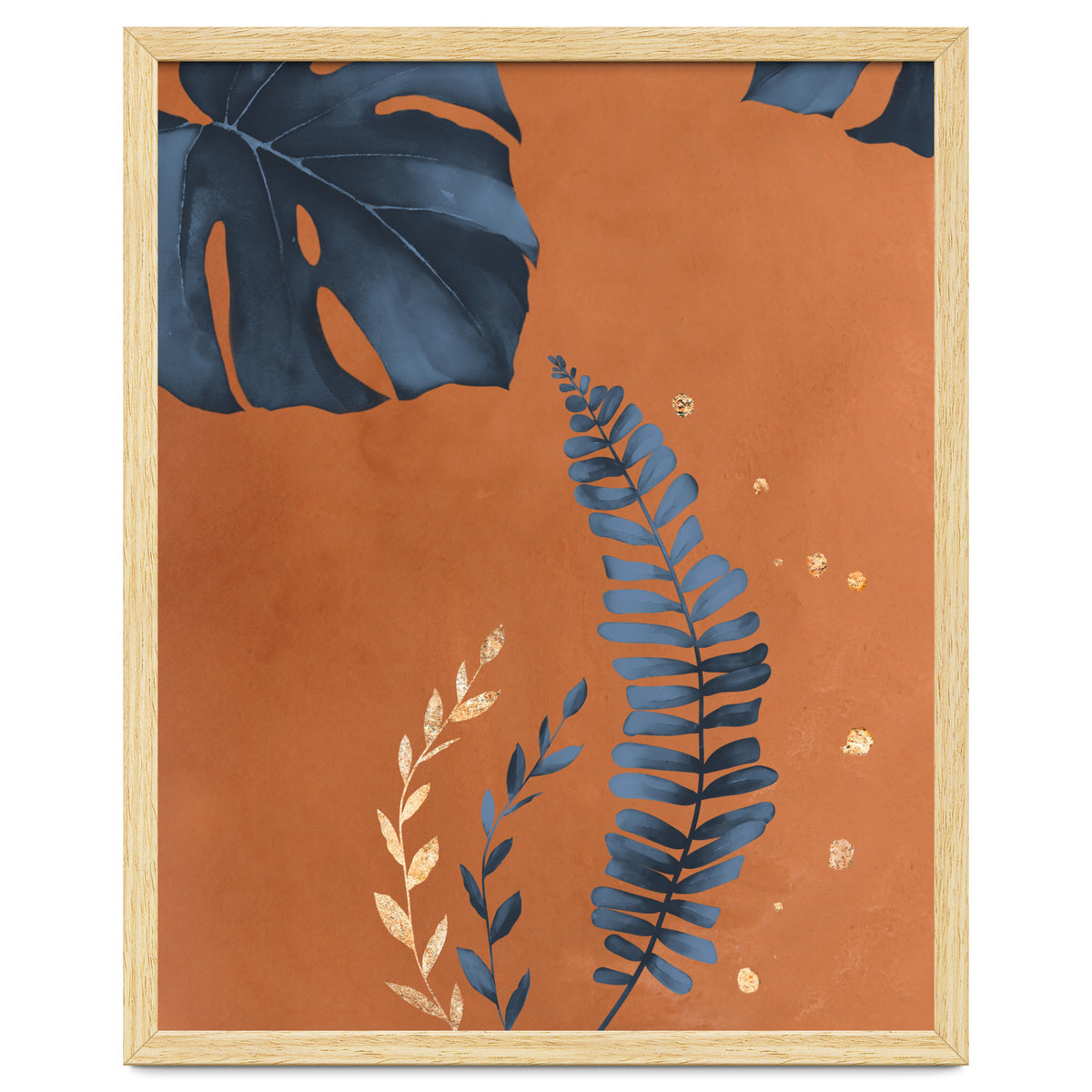 Monstera Leaf Terracotta