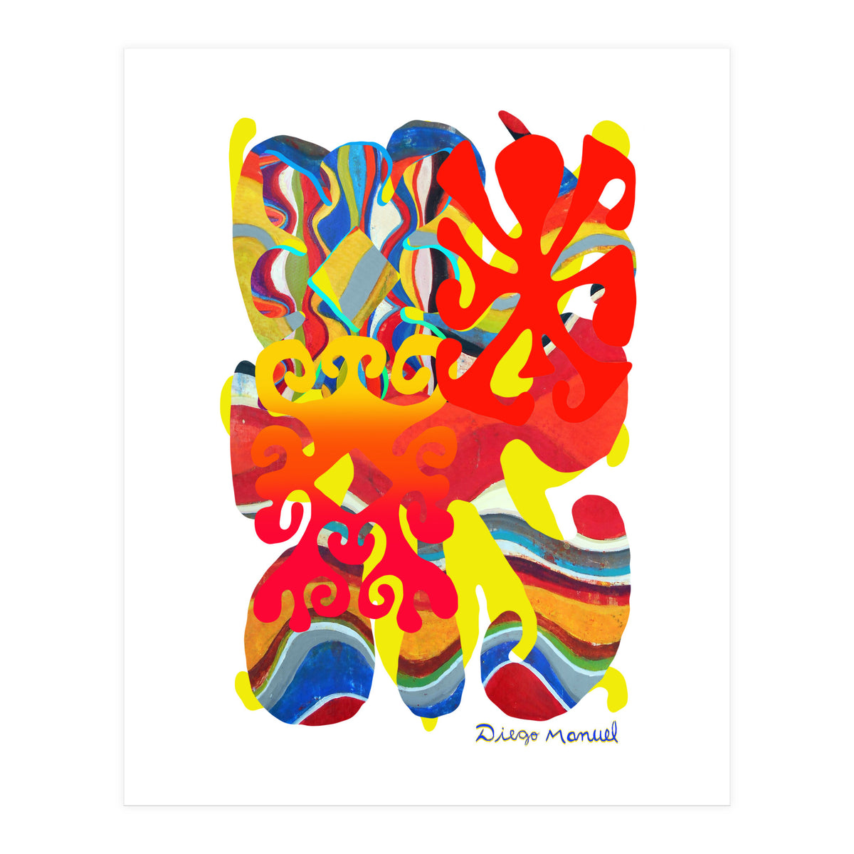 Pop Abstract Asimetrico 3 Copia (Print Only)