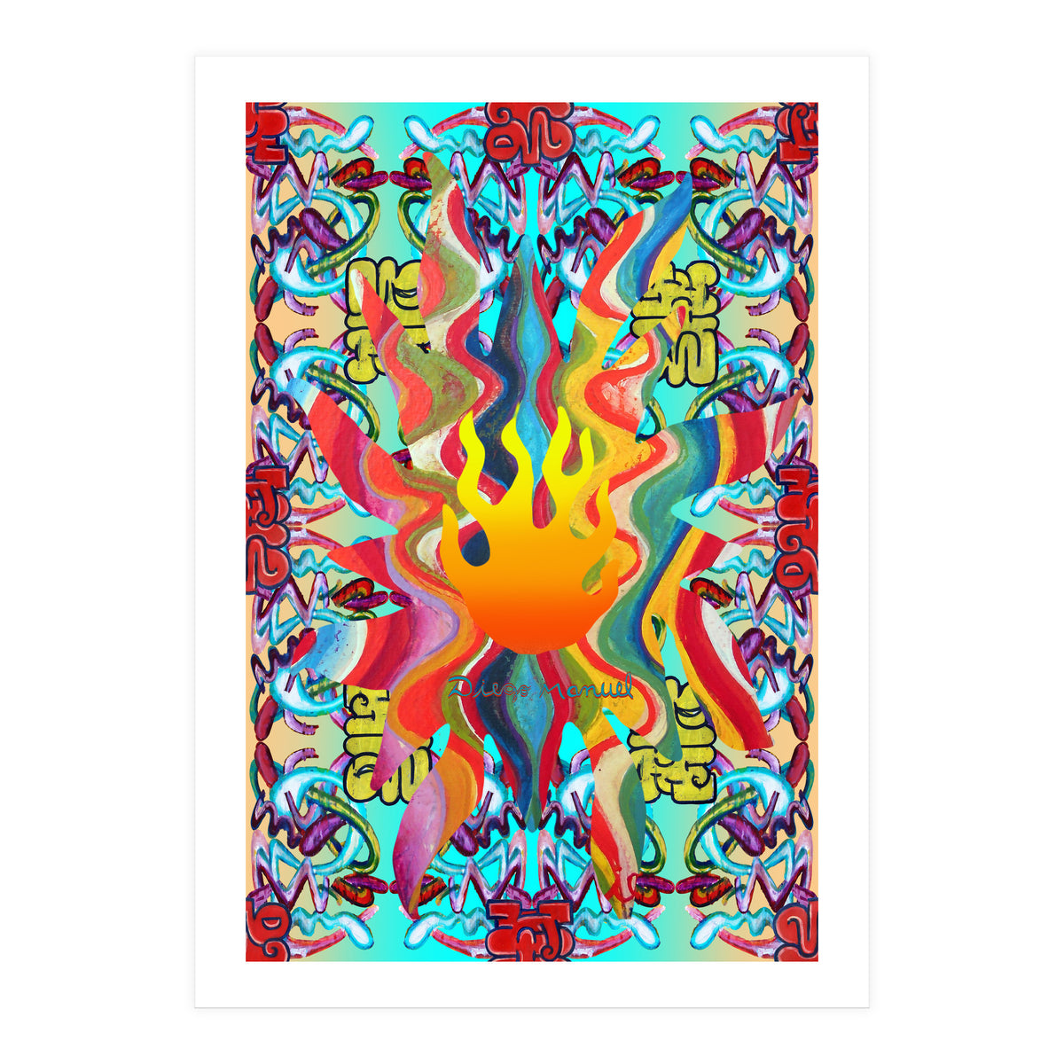 Fuego Y Graffiti 42 (Print Only)