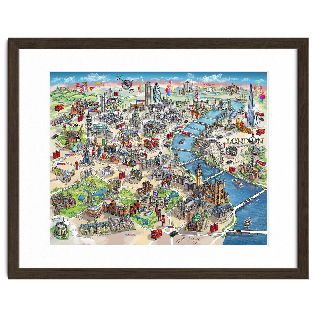 London Map Illustration