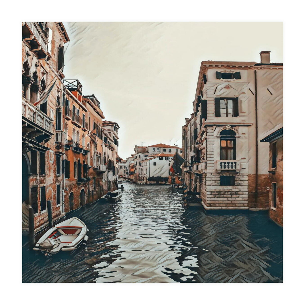 Water Way In Venice (Print Only)