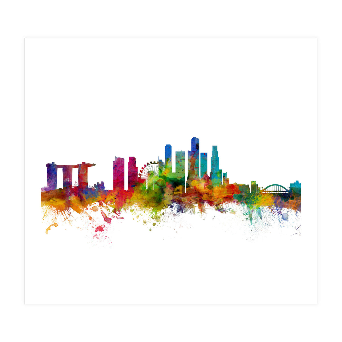 Singapore Skyline (Print Only)