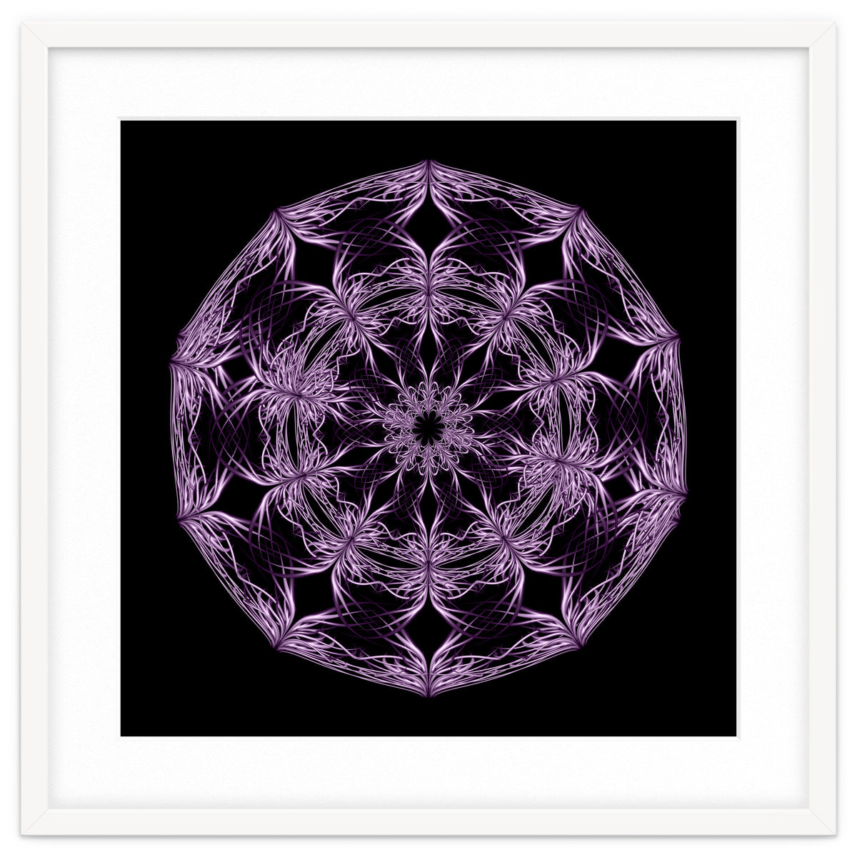 Mandala purple and black
