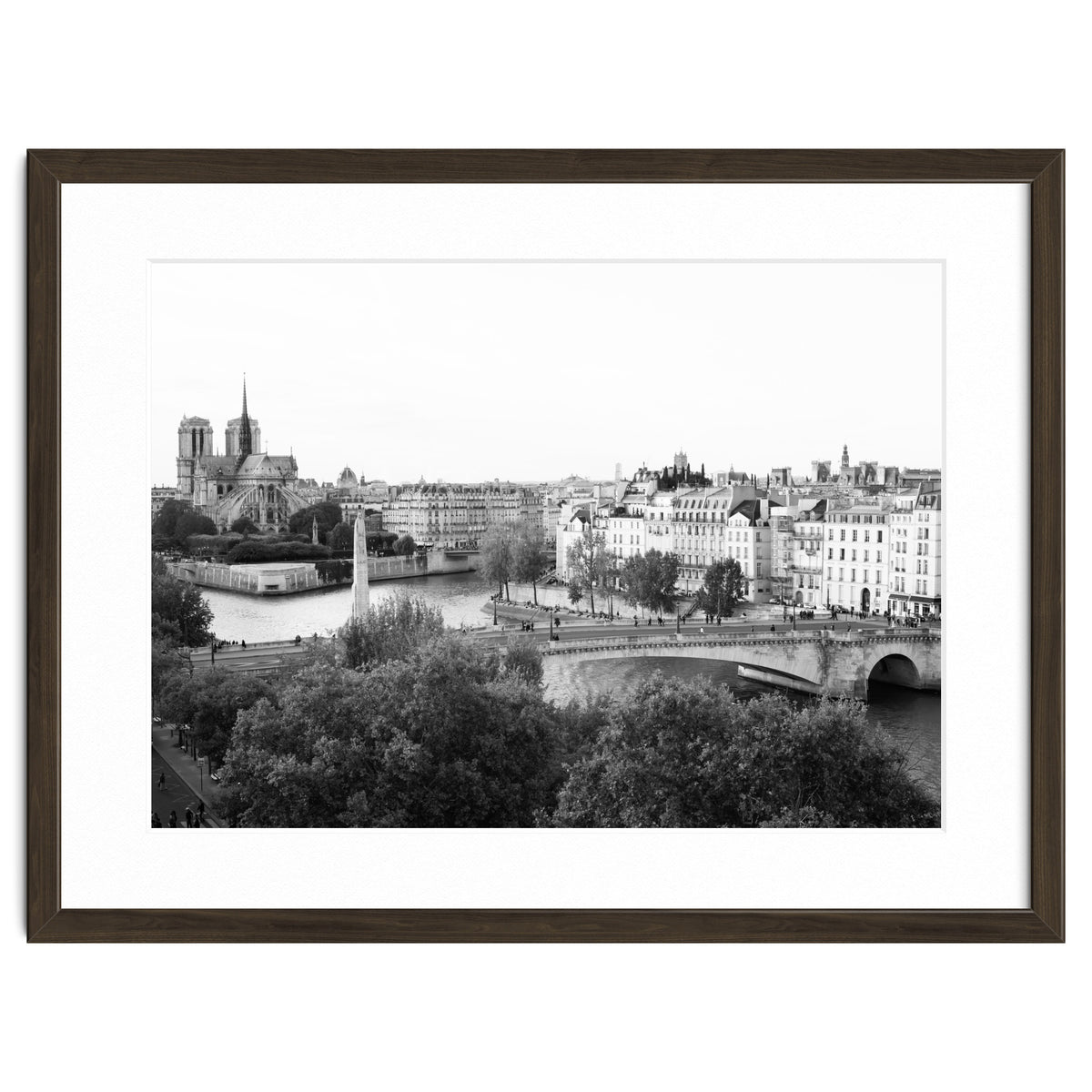 Paris View in Black and White