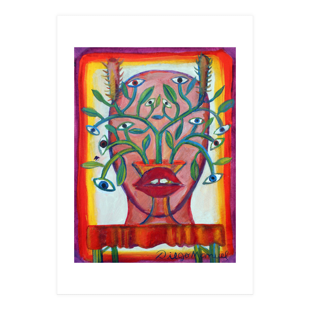 Cabeza De Mujer 5 Nueva (Print Only)