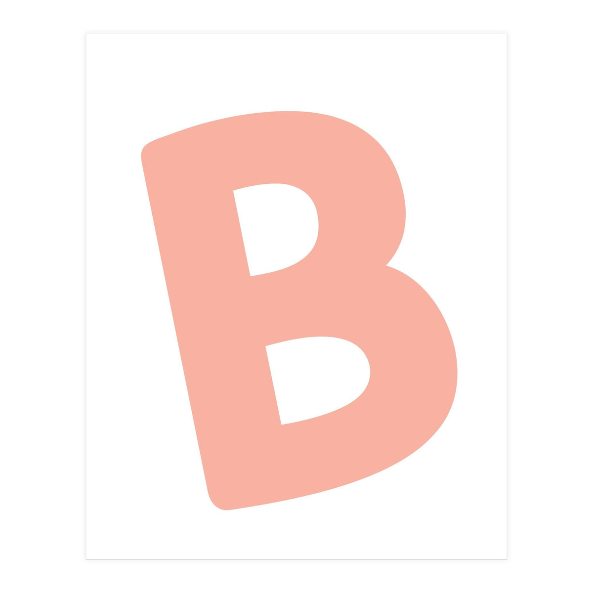 Initial Name Letter B (Print Only)